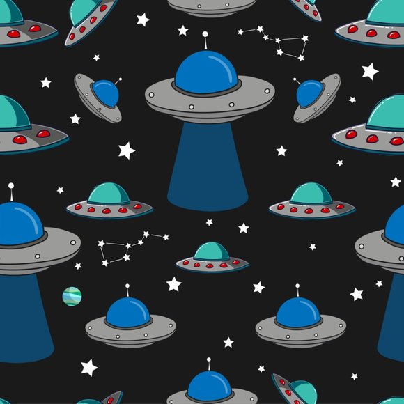 Area 51 Printed - Flying Saucer Aliens FeatherSoft Women's Leggings Extra Plus 3 - Picture 2 of 2